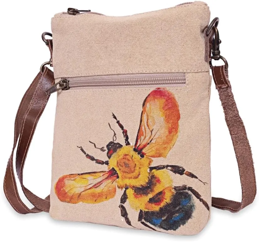Bee - Wristlet Wallets for Women, Crossbody Sling Bags, Tote Bag, Book Bag, Cell Phone Purse, Small Pouch