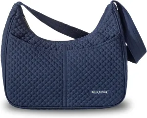 Bella Taylor Blakely - Hobo Shoulder Bag for Women - Lightweight Quilted Fabric Purse with Pockets