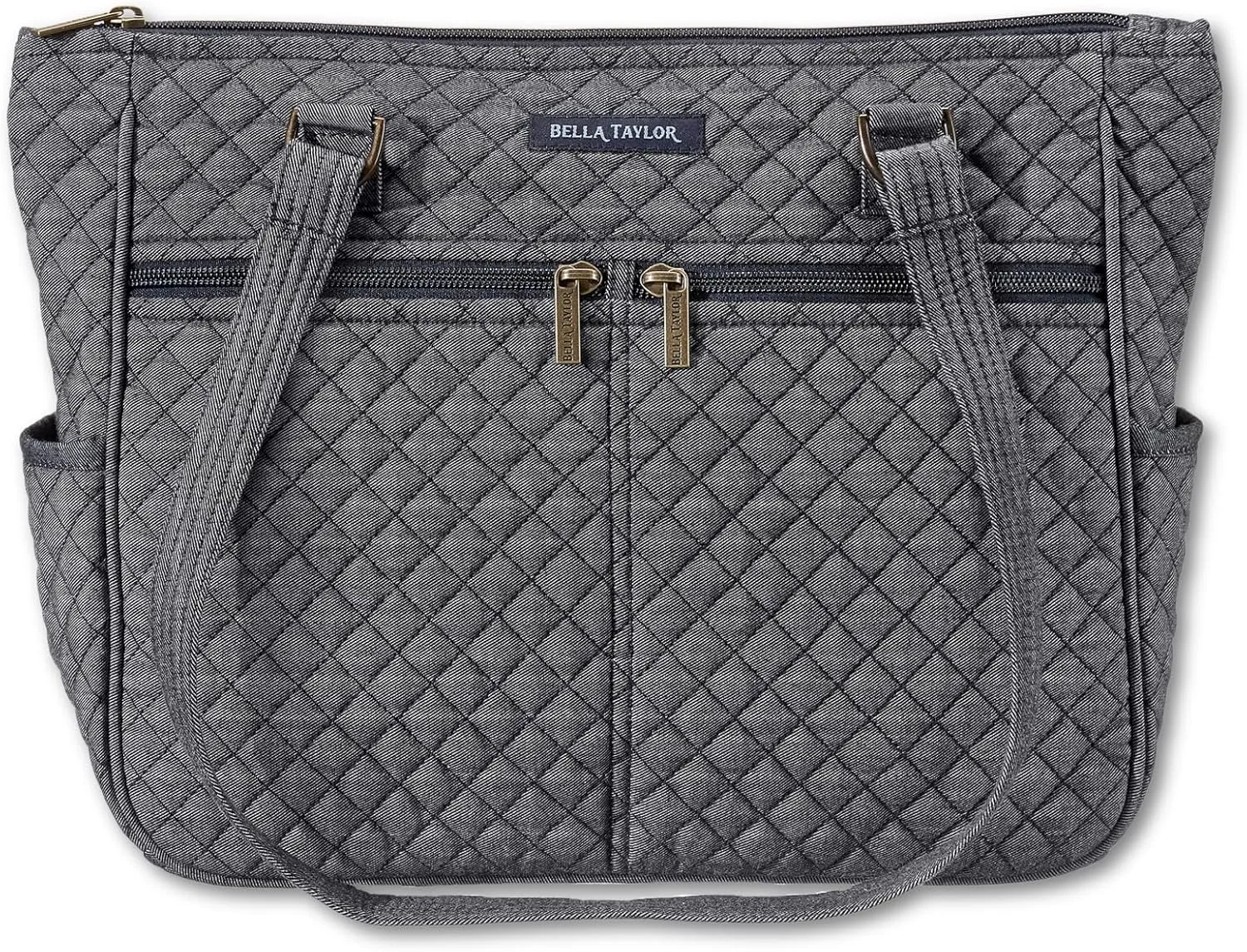 Bella Taylor Everyday Tote | Lightweight Quilted Fabric Handbags for Women