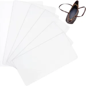 BENECREAT 9Pcs 3 Styles Plastic Rectangle Handbag Base Shaper, White Bag Bottom Stiffener, Bottom Insert for Purse, Handbag, Tote Bag, Backpack, Craft DIY Accessories, 1.2mm Thick