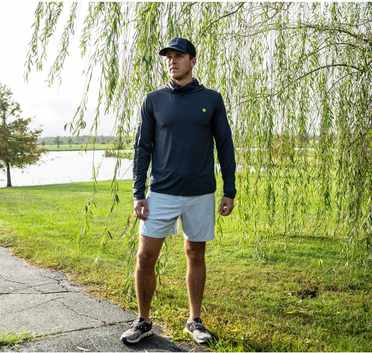 Beretta Men's Keys Flex Breathable Quick Dry UPF 50  Sun Protection Casual Outdoor Active Long Sleeve Performance Hoodie