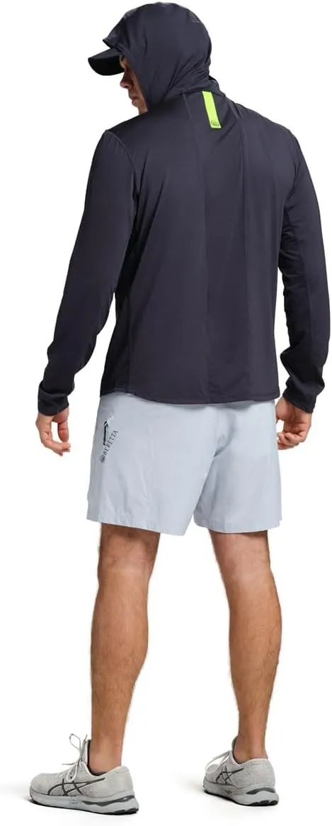 Beretta Men's Keys Flex Breathable Quick Dry UPF 50  Sun Protection Casual Outdoor Active Long Sleeve Performance Hoodie