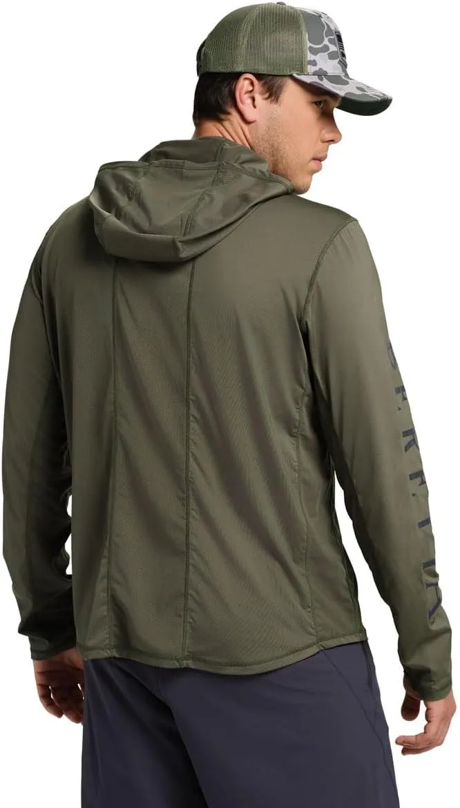 Beretta Men's Keys Flex Breathable Quick Dry UPF 50  Sun Protection Casual Outdoor Active Long Sleeve Performance Hoodie