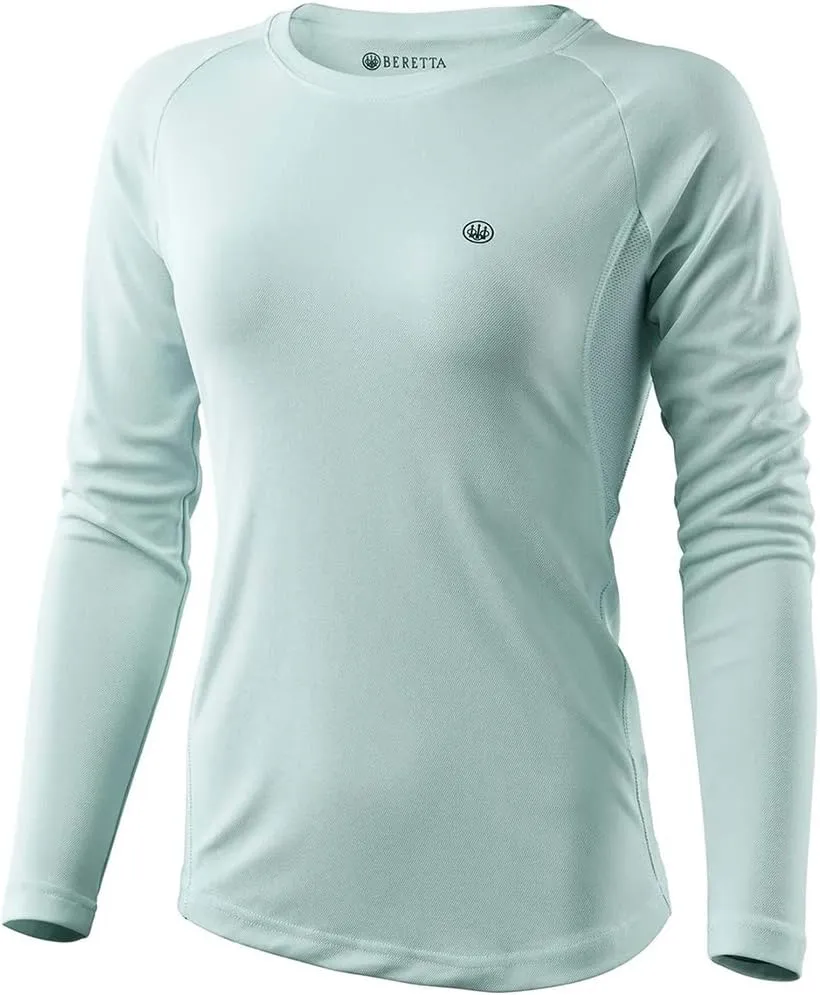 Beretta Women's Ciel Tech Outdoor Casual Performance Lightweight Breathable Quick-Drying Thermal Shooting Long Sleeve T-Shirt