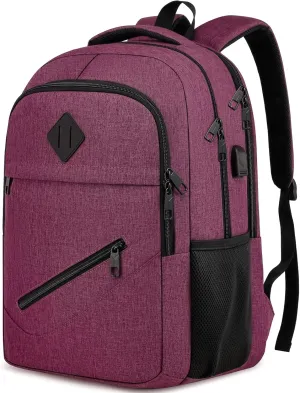 BIKROD Backpack for Girls Women, School Backpack for Teen Boys, Lightweight Casual High School Bookbag, Daily-use Travel Laptop Backpack with USB Charging Port Fits 15.6 Inch Notebook