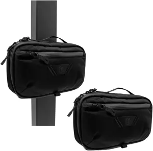 Black Fanny Bag Sling Chest Bag for Men and Women | Magnetic Gym Bag for Gym, Travel, Work, and Sports | Keep Your Items Off the Dirty Gym Floor with Magnetic Attachment