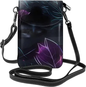 Black Mystery Women'S Leather Mini Crossbody Bag With Detachable Shoulder Strap, Suitable For Walking And Shopping Trips