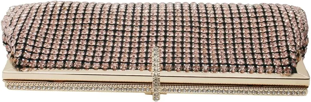 Bling Rhinestone Purse Bags Dumpling Clutch Purses for Women Formal Wedding Party Prom Evening Handbags