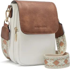 BOSTANTEN Small Crossbody Bags for Women Cell Phone Purse Leather Wallet Handbags with Card Slots