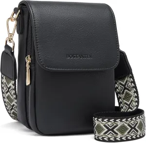 BOSTANTEN Small Crossbody Bags for Women Cell Phone Purse Leather Wallet Handbags with Card Slots