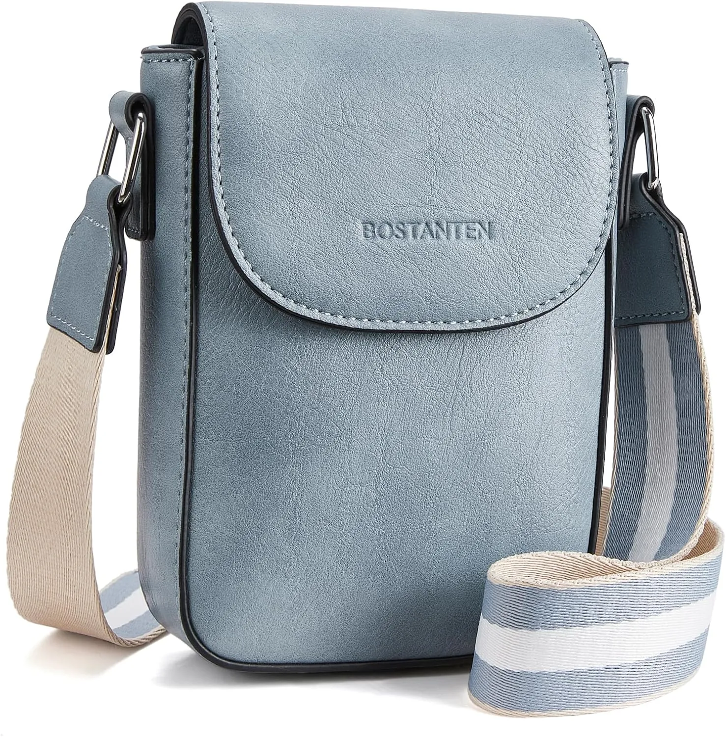 BOSTANTEN Small Crossbody Bags for Women Cell Phone Purse Leather Wallet Handbags with Card Slots