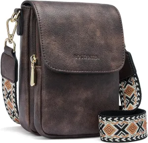 BOSTANTEN Small Crossbody Bags for Women Cell Phone Purse Leather Wallet Handbags with Card Slots