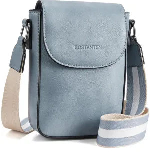 BOSTANTEN Small Crossbody Bags for Women Cell Phone Purse Leather Wallet Handbags with Card Slots