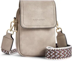 BOSTANTEN Small Crossbody Bags for Women Cell Phone Purse Leather Wallet Handbags with Card Slots