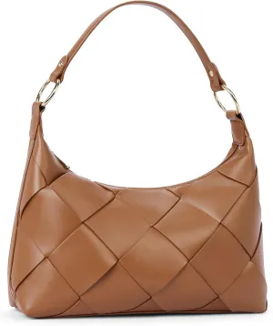 BOSTANTEN Woven Purses for Women Vegan Leather Hobo Bag Shoulder Handbags