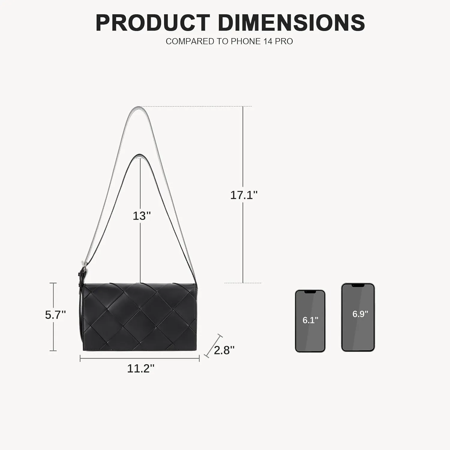 BOSTANTEN Woven Purses for Women Vegan Leather Hobo Bag Shoulder Handbags