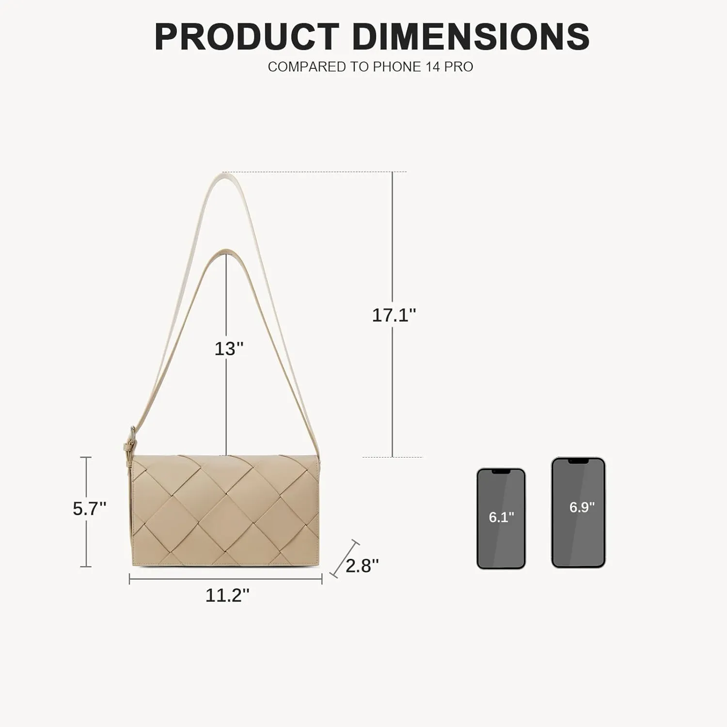 BOSTANTEN Woven Purses for Women Vegan Leather Hobo Bag Shoulder Handbags
