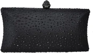 Boutique De FGG Crystal Clutch Purse for Women Formal Evening Bags Party Rhinestone Clutch Bag Wedding Prom Handbags,Mini