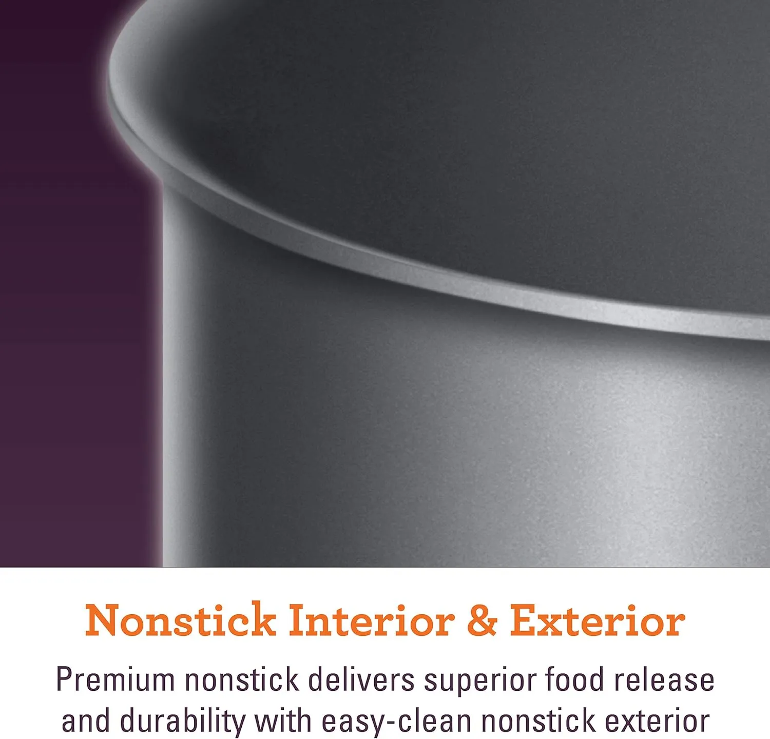 Breville Thermal Pro Hard Anodized Nonstick Sauce Pan/Saucepan/Saucier with Lid, 2.5 Quart, Gray