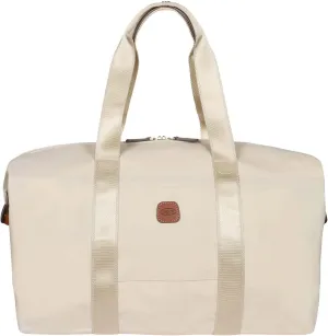 Bric's X-Bag/X-Travel 2.0 Folding Duffel Bag - 18" Carry On and Overnight Travel Bag - Beige