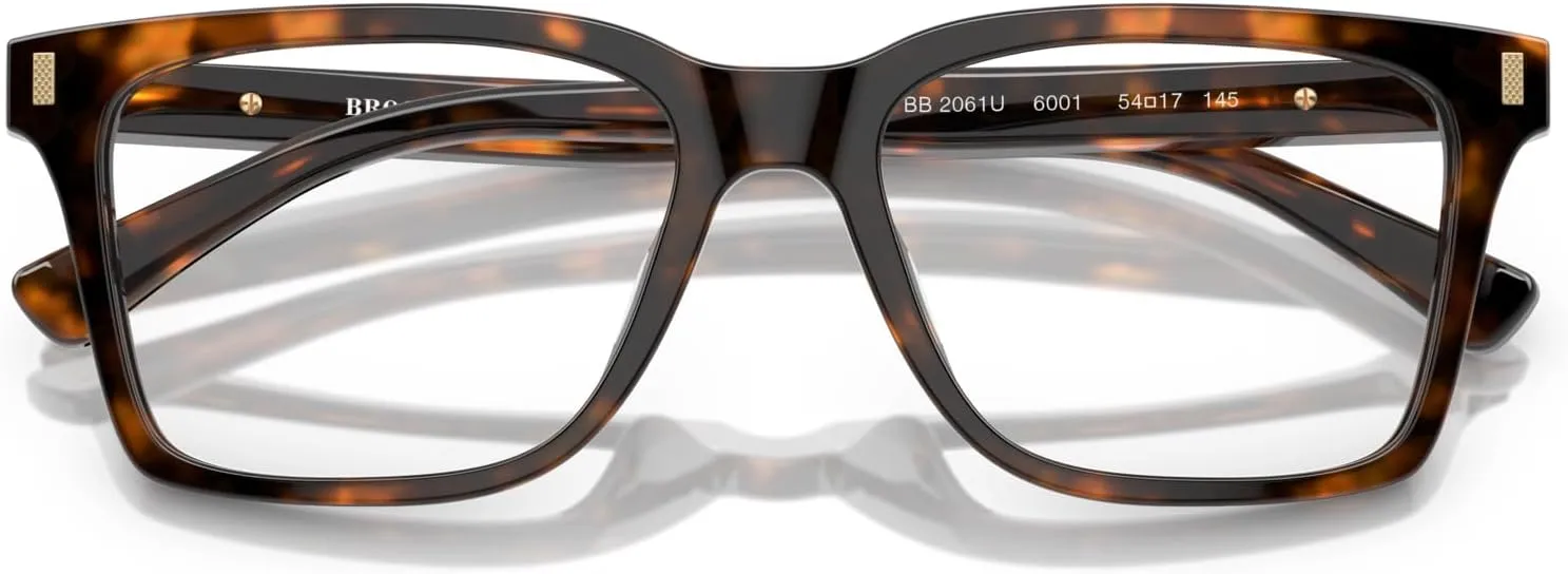 Brooks Brothers Mens BB2061u Universal Fit Square Prescription Eyewear Frames