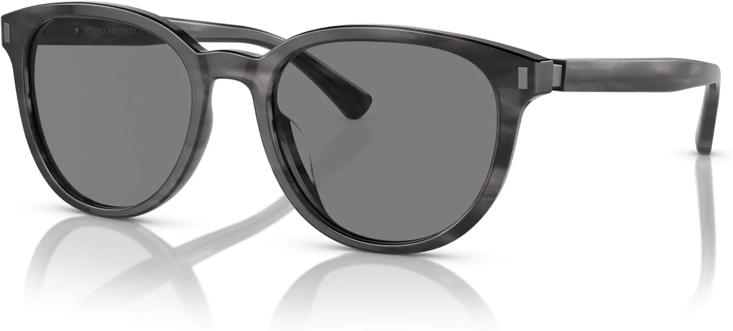 Brooks Brothers Mens BB5050u Universal Fit Round Sunglasses