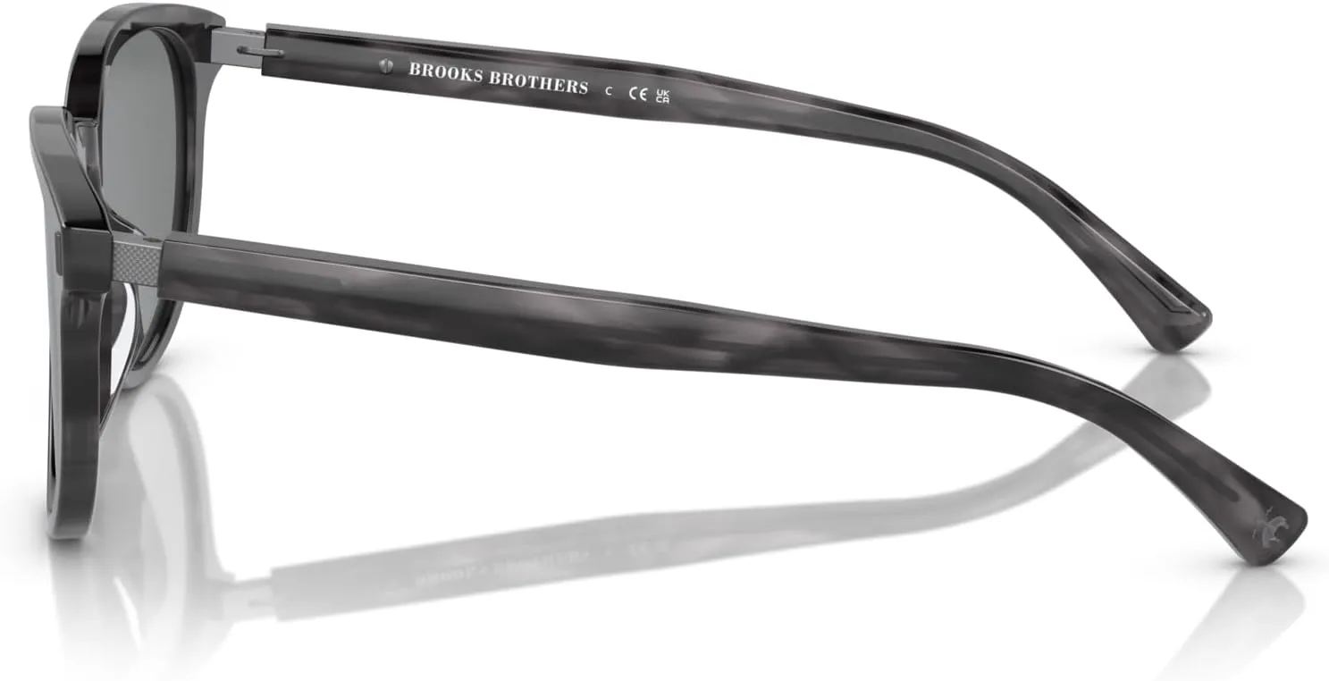 Brooks Brothers Mens BB5050u Universal Fit Round Sunglasses