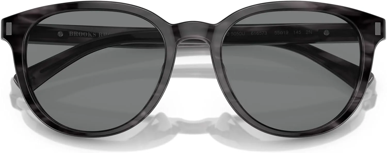Brooks Brothers Mens BB5050u Universal Fit Round Sunglasses