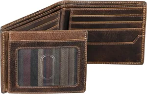 BULL GUARD RFID Blocking Bifold Wallets for Men with 2 ID Windows and 10 Credit Cards Slots Premium Security Full Grain Leather High Capacity Credit Card Wallet