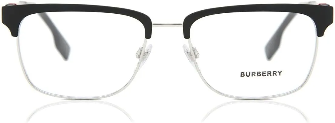 BURBERRY Eyeglasses BE 1348 1306 Alba Silver/Matte Black