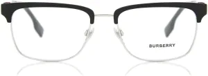 BURBERRY Eyeglasses BE 1348 1306 Alba Silver/Matte Black