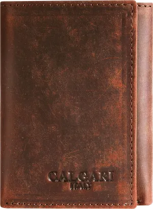 CALGARI® Italian Luxury Leather Wallets For Men | Trifold