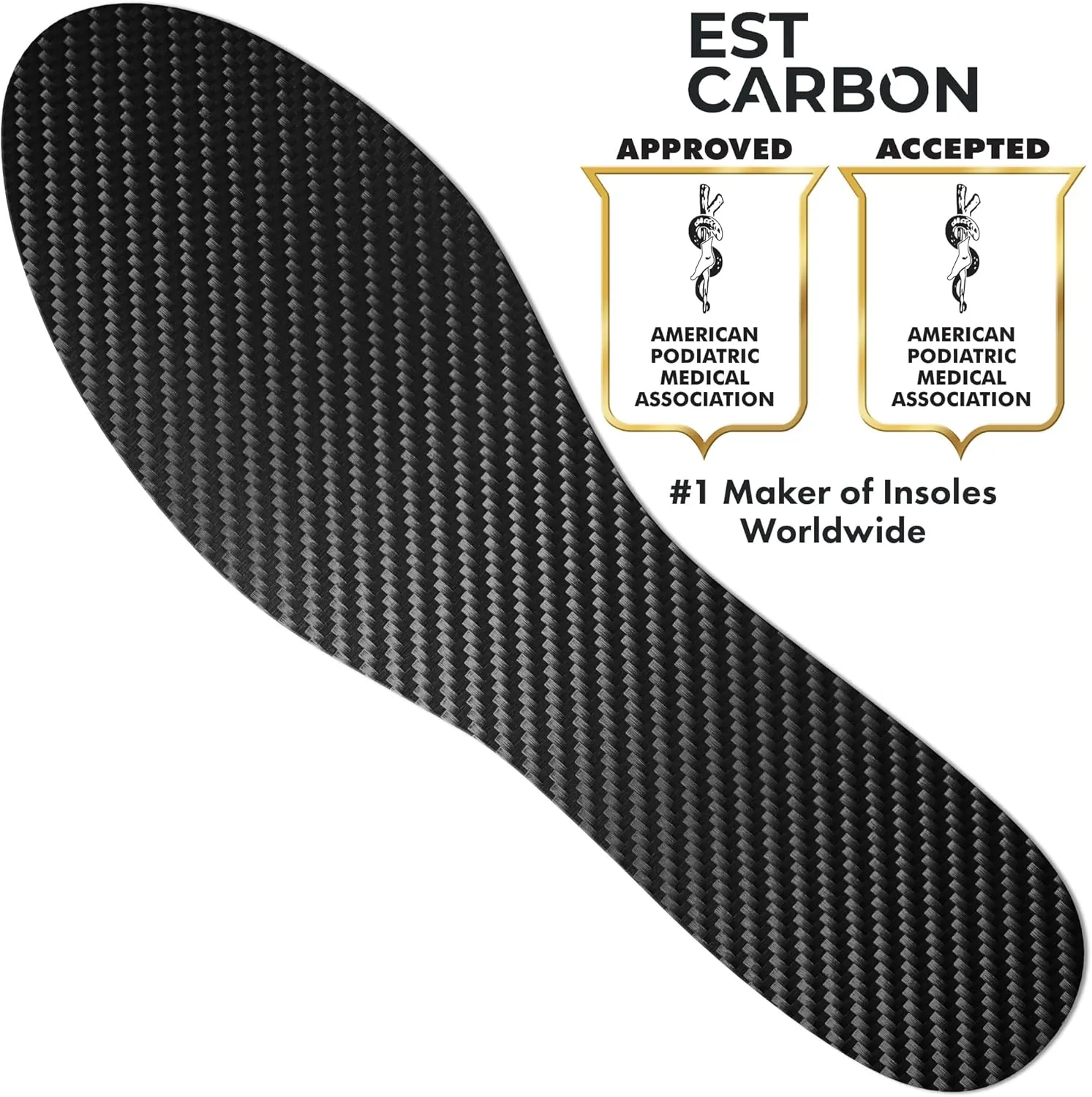 Carbon Fiber Insole - 1 pc, Women 8.5-9 - Womens Carbon Fiber Shoe Insert - Stiff Foot Plate - Turf Toe Orthotic - Rigid Sole for Hallux Rigidus, Mortons Extension - Thin Sneaker Support for Sport
