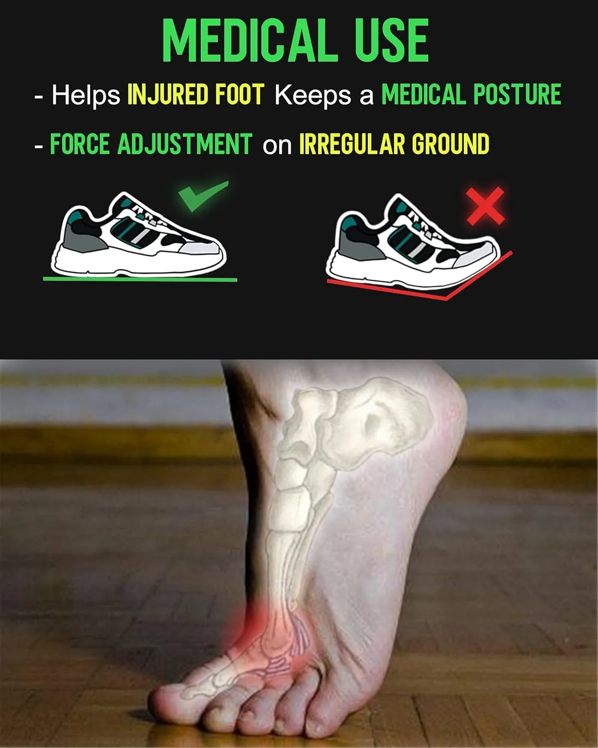 Carbon Fiber Insole 270mm Men's Size 9 / Women's 10, Carbon Fiber Shoe Inserts for Man Woman, Basketball Football Hiking Sports Insole, Orthotic Shoe Stiffener Insert for Hallux Rigidus Mortons Toe