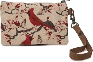 Cardinals - Wristlet Wallets for Women, Crossbody Sling Bags, Book Bag, Canvas Bags with Zipper, Cotton Canvas