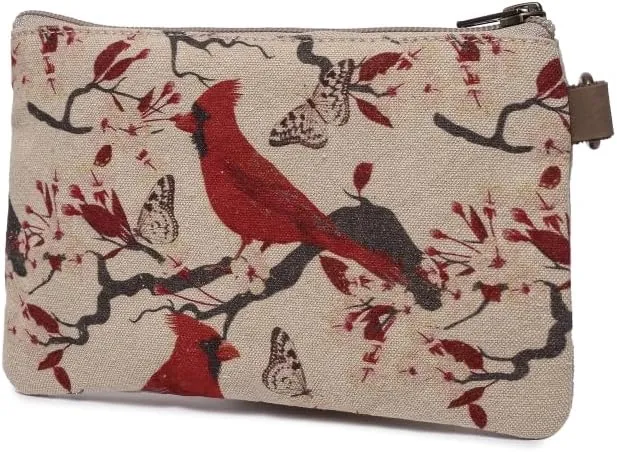 Cardinals - Wristlet Wallets for Women, Crossbody Sling Bags, Book Bag, Canvas Bags with Zipper, Cotton Canvas