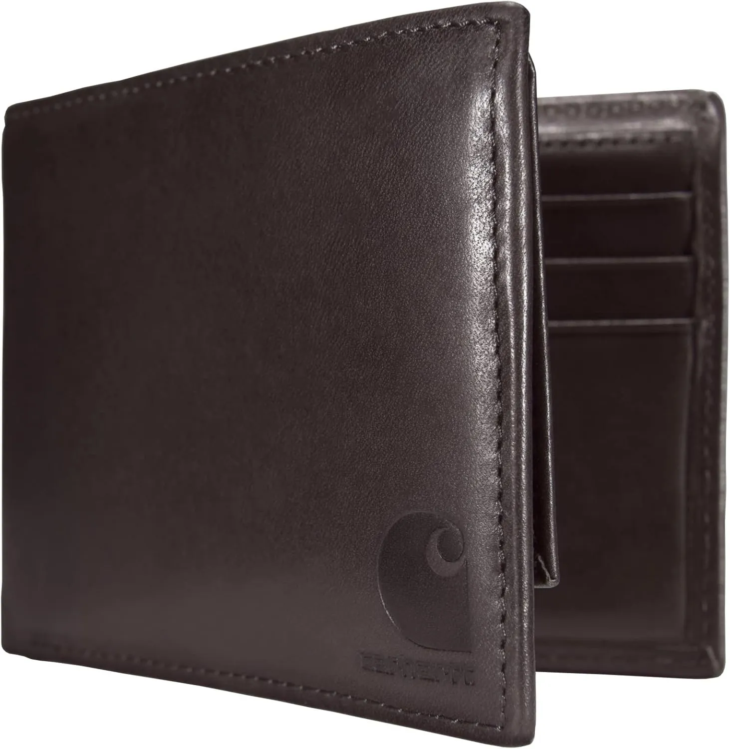 Carhartt Men's Durable Oil Tan Leather Wallets, Available in Multiple Styles