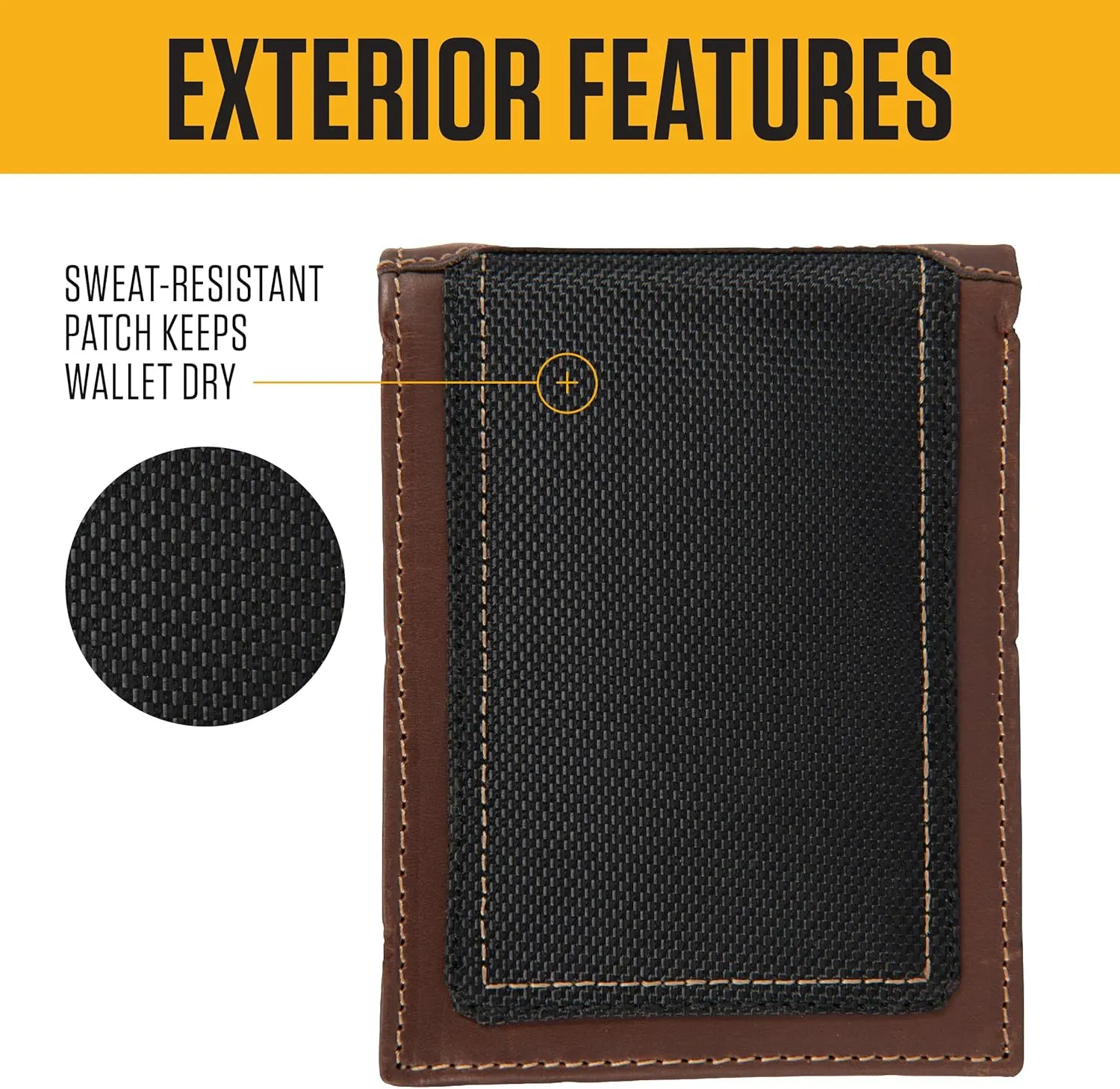 Carhartt Men's Rugged Leather Triple Stitch Wallets, Available in Multiple Styles