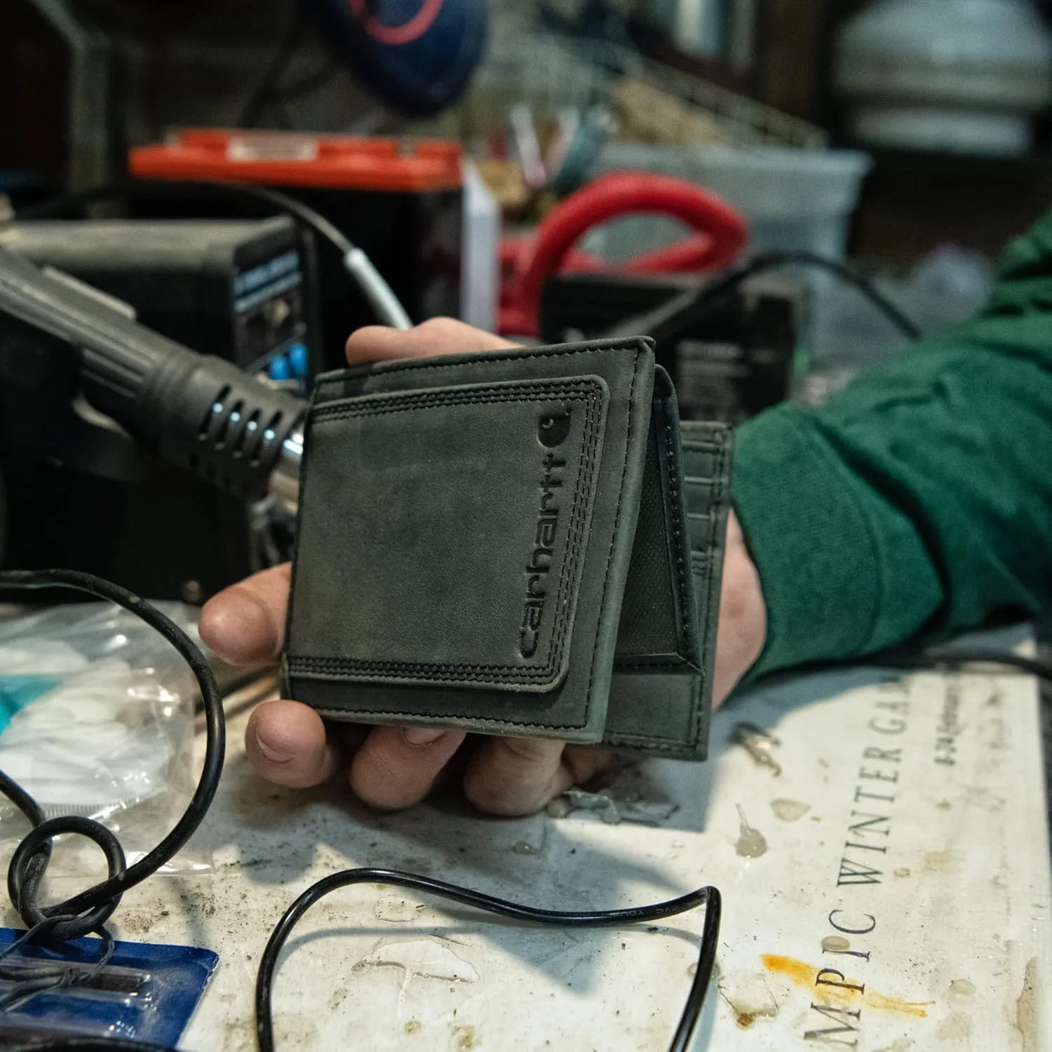 Carhartt Men's Rugged Leather Triple Stitch Wallets, Available in Multiple Styles