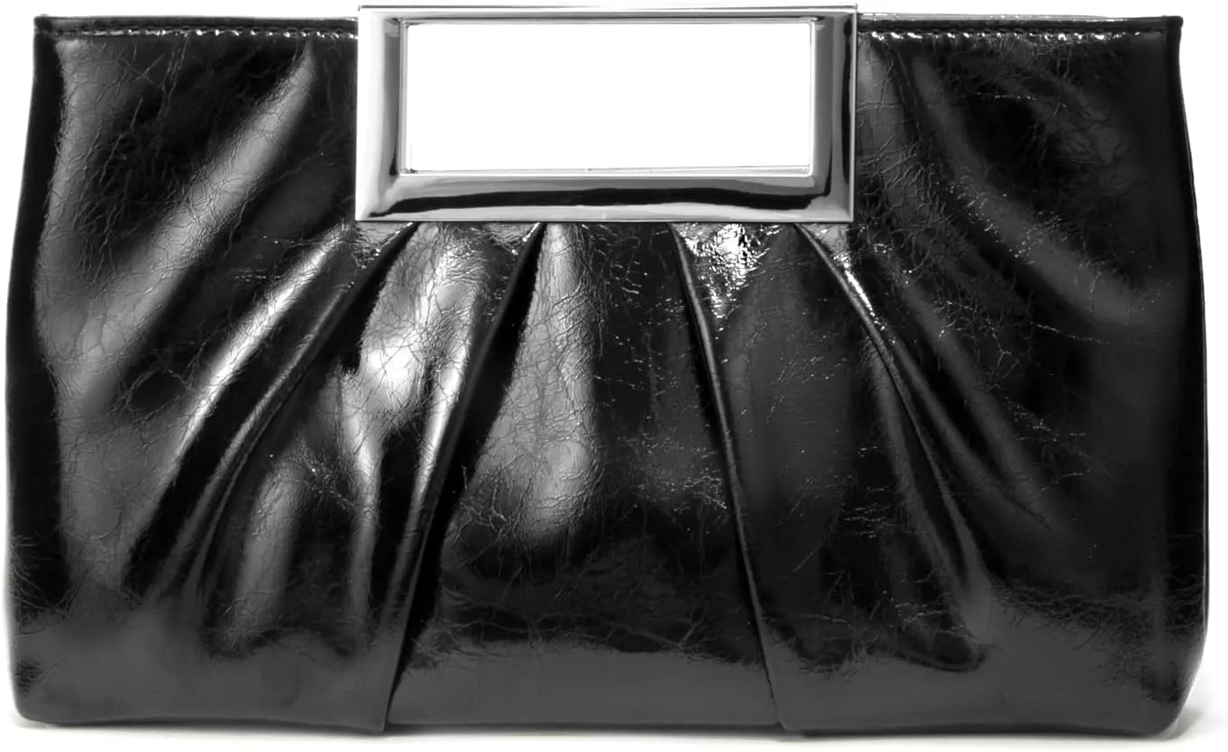 CARIEDO Evening Clutch Bag Bright Color PU Leather Formal Handbag Suitable for Wedding Prom Black Tie Events