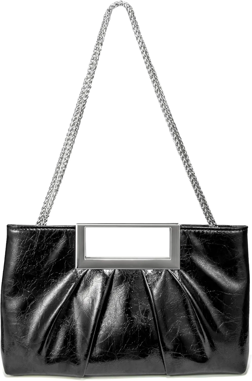CARIEDO Evening Clutch Bag Bright Color PU Leather Formal Handbag Suitable for Wedding Prom Black Tie Events