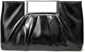 CARIEDO Evening Clutch Bag Bright Color PU Leather Formal Handbag Suitable for Wedding Prom Black Tie Events