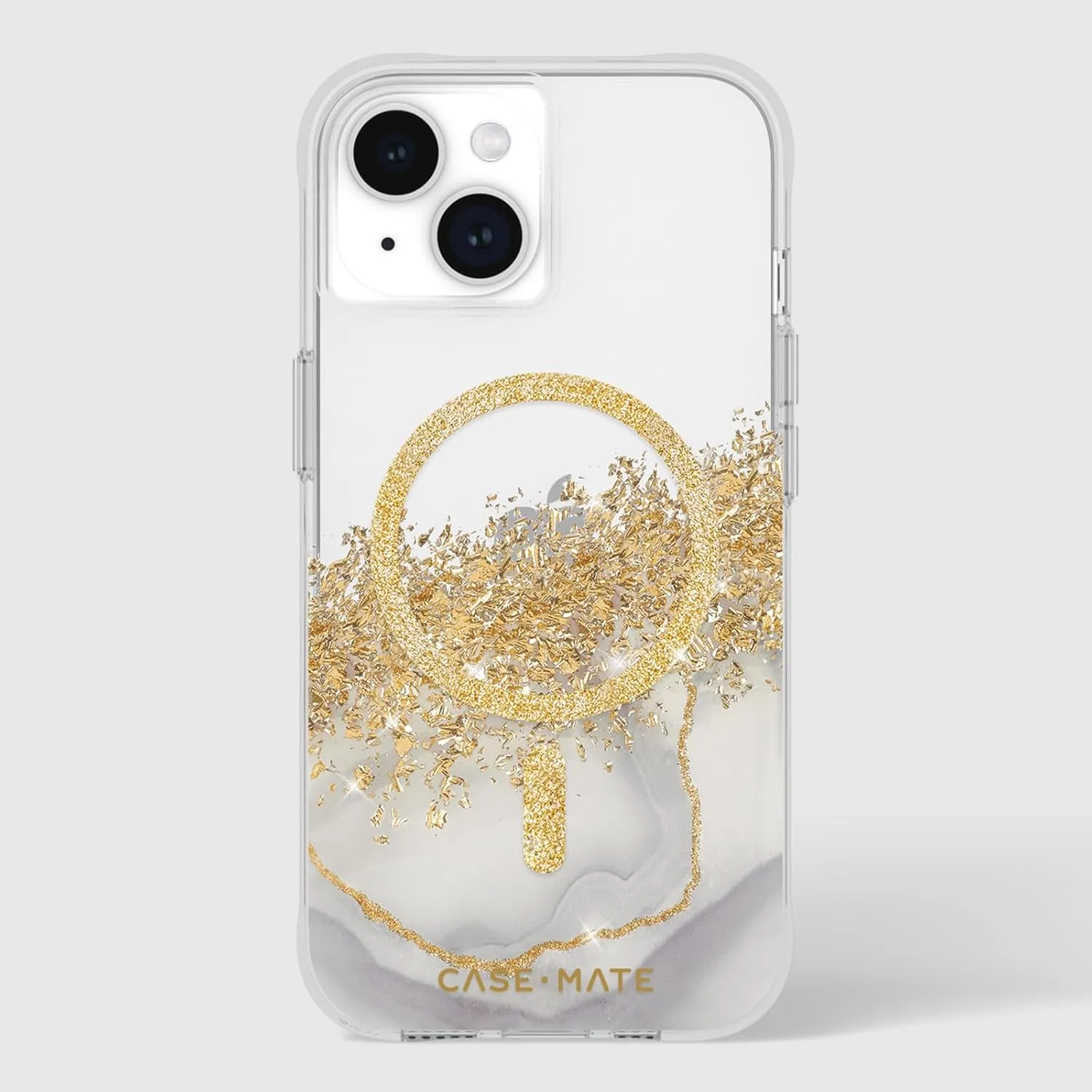 Case-Mate iPhone 15 Case - Karat Marble [12ft Drop Protection] [Compatible with MagSafe] Magnetic Cover with Cute Bling Sparkle for iPhone 15 6.1", Anti-Scratch, Shock Absorbent Material, Slim Fit