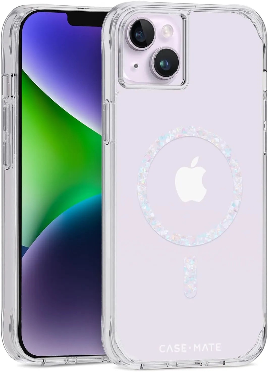 Case-Mate iPhone 15 Plus / 14 Plus 6.7" Case - Clear Twinkle Diamond [10FT Drop Protection] [Compatible with MagSafe] Magnetic Cover with Cute Bling Sparkle, Anti-Yellow, Anti-Scratch, Slim