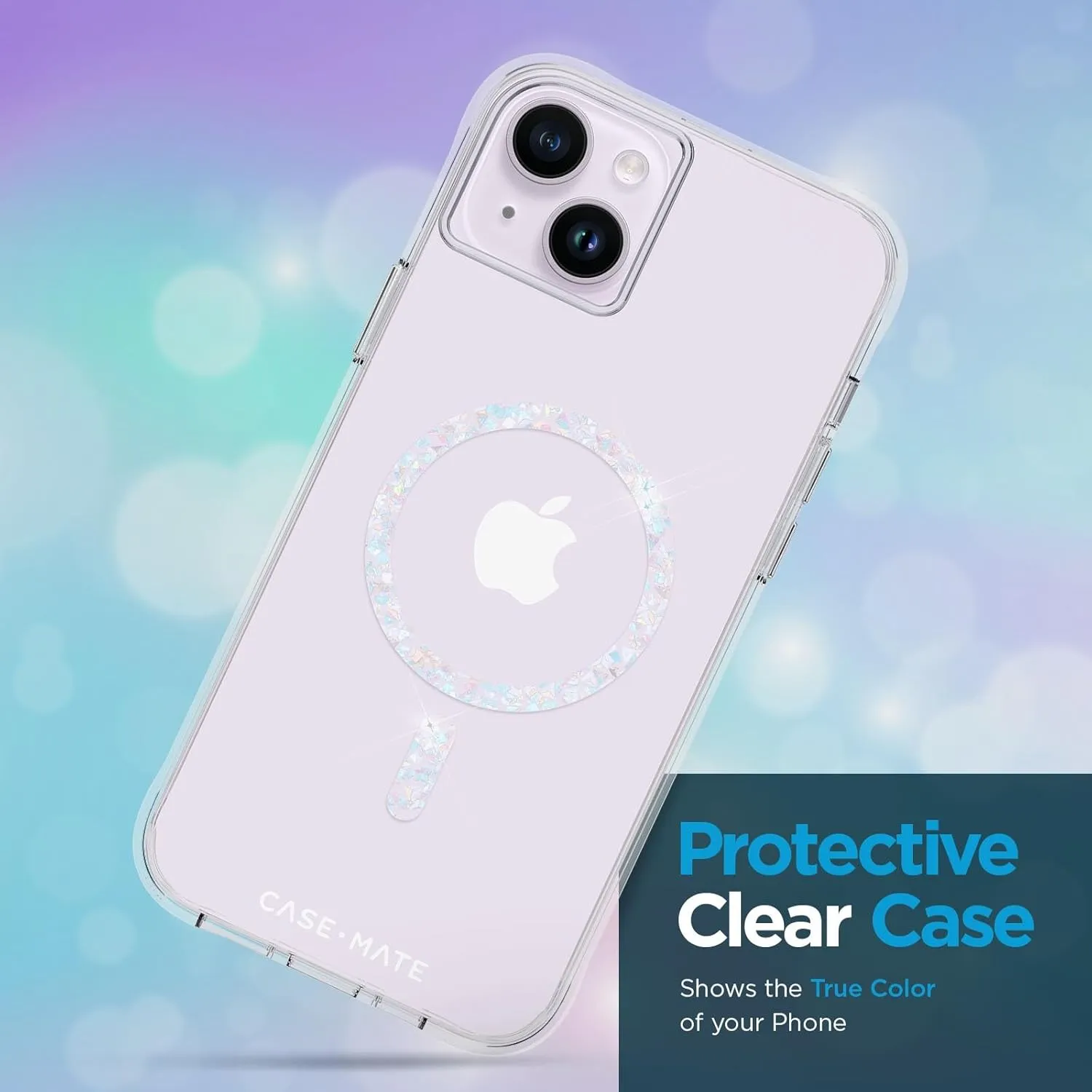 Case-Mate iPhone 15 Plus / 14 Plus 6.7" Case - Clear Twinkle Diamond [10FT Drop Protection] [Compatible with MagSafe] Magnetic Cover with Cute Bling Sparkle, Anti-Yellow, Anti-Scratch, Slim