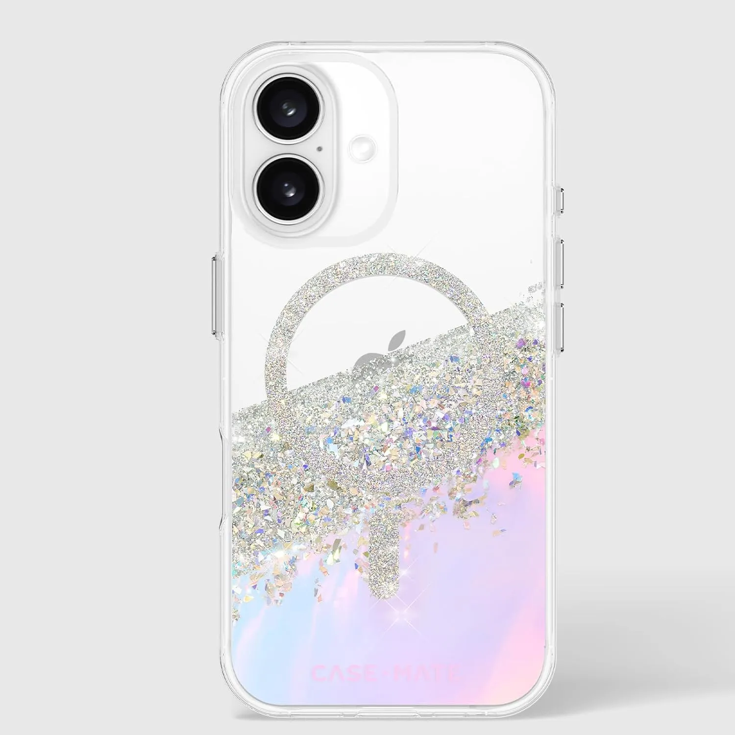 Case-Mate iPhone 16 Case [Compatible with MagSafe] - Sparkly Holographic Phone Case with 12ft Drop Protection - Premium Magnetic Cover for iPhone 16 - Karat Iridescent