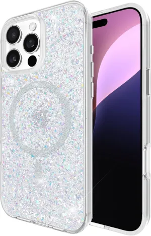 Case-Mate iPhone 16 Pro Max Case [Compatible with MagSafe] - Stylish Sparkly Phone Case with 12ft Drop Protection - Premium Magnetic Cover for iPhone 16 Pro Max - Twinkle Disco
