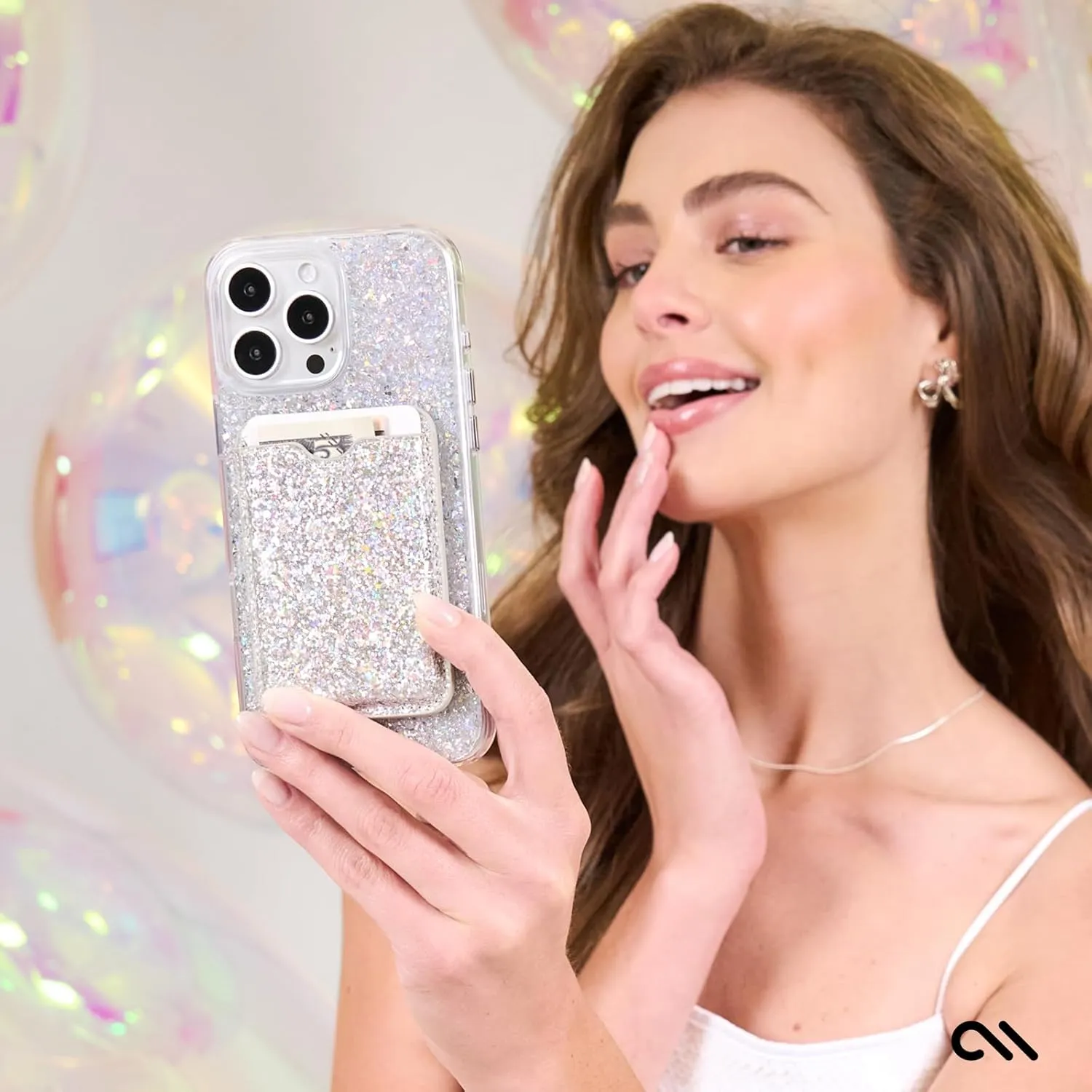 Case-Mate iPhone 16 Pro Max Case [Compatible with MagSafe] - Stylish Sparkly Phone Case with 12ft Drop Protection - Premium Magnetic Cover for iPhone 16 Pro Max - Twinkle Disco