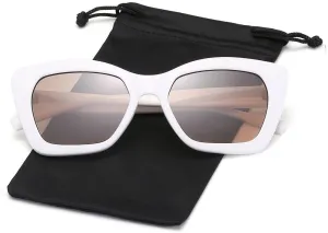 Cateye Sunglasses Square Frame Sun Glasses for Women