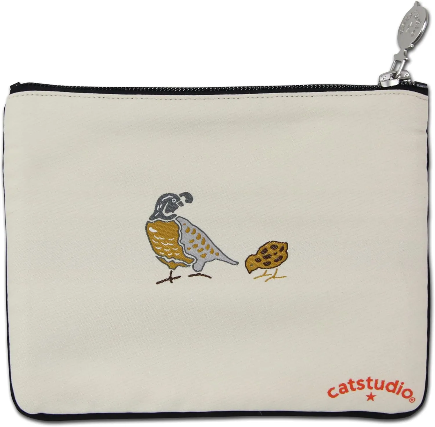 Catstudio Zipper Pouch, California Travel Toiletry Bag, 5 x 7", Makeup Bag, Dog Treat Pouch, or Purse to Hold Phone, Organize Supplies for California Lovers